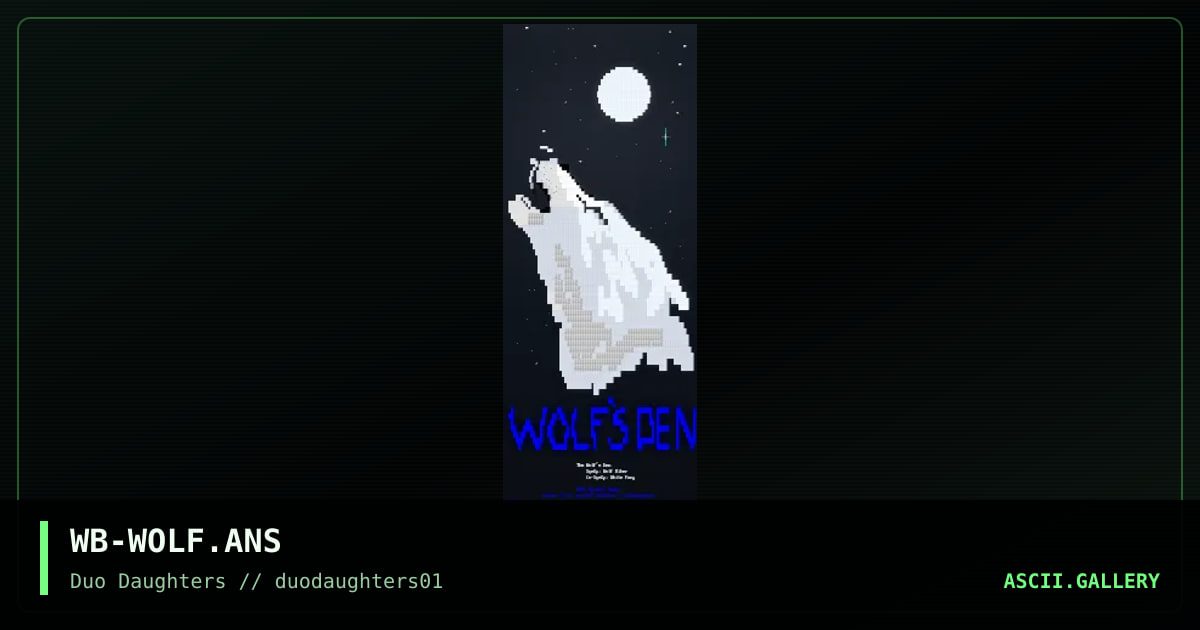 WB-WOLF.ANS, by wolf biker, 2015