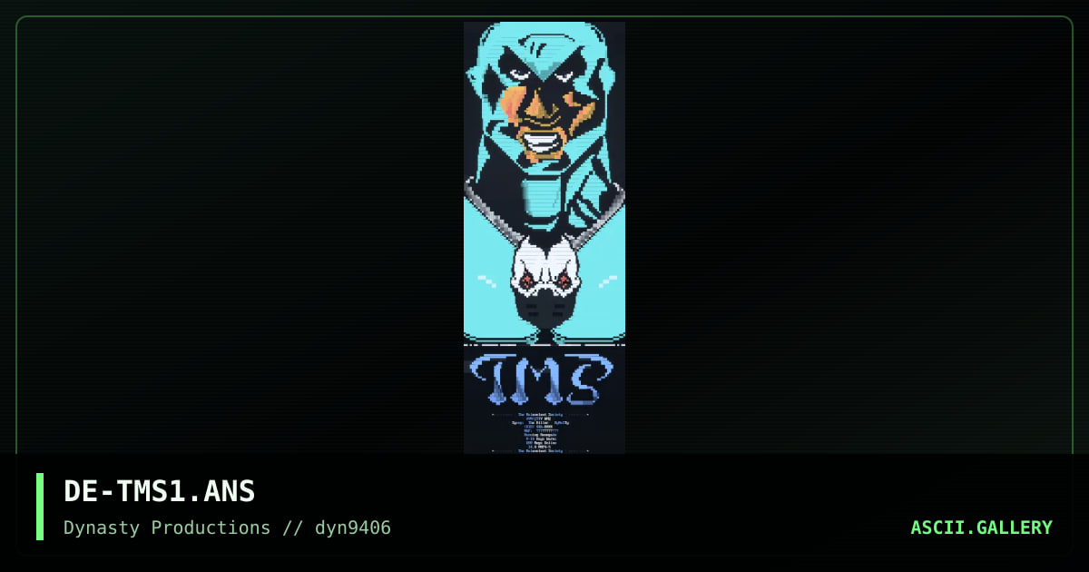 DE-TMS1.ANS, by dragons eye, 1994