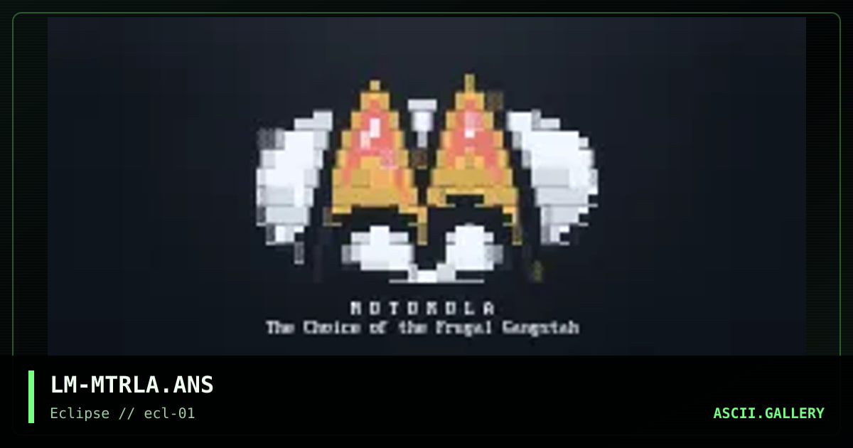 Motorola logo, by lagomorph, 1996