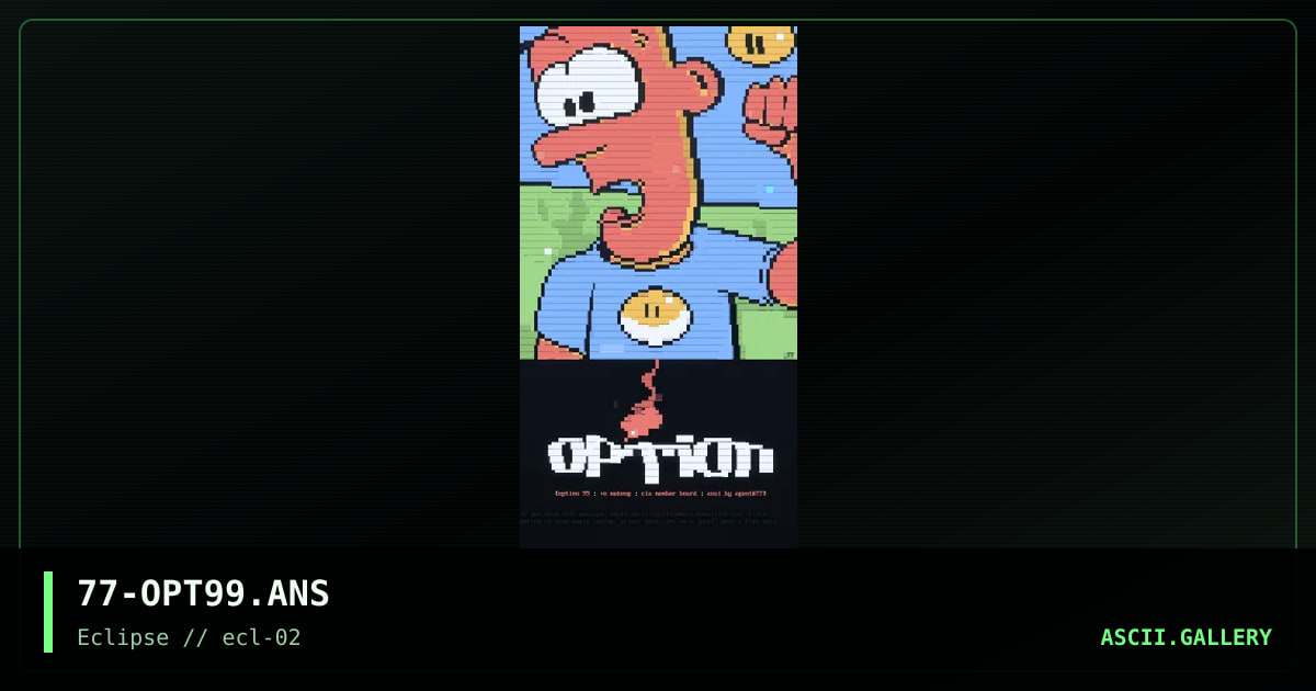 option99, by agent 77, 1996