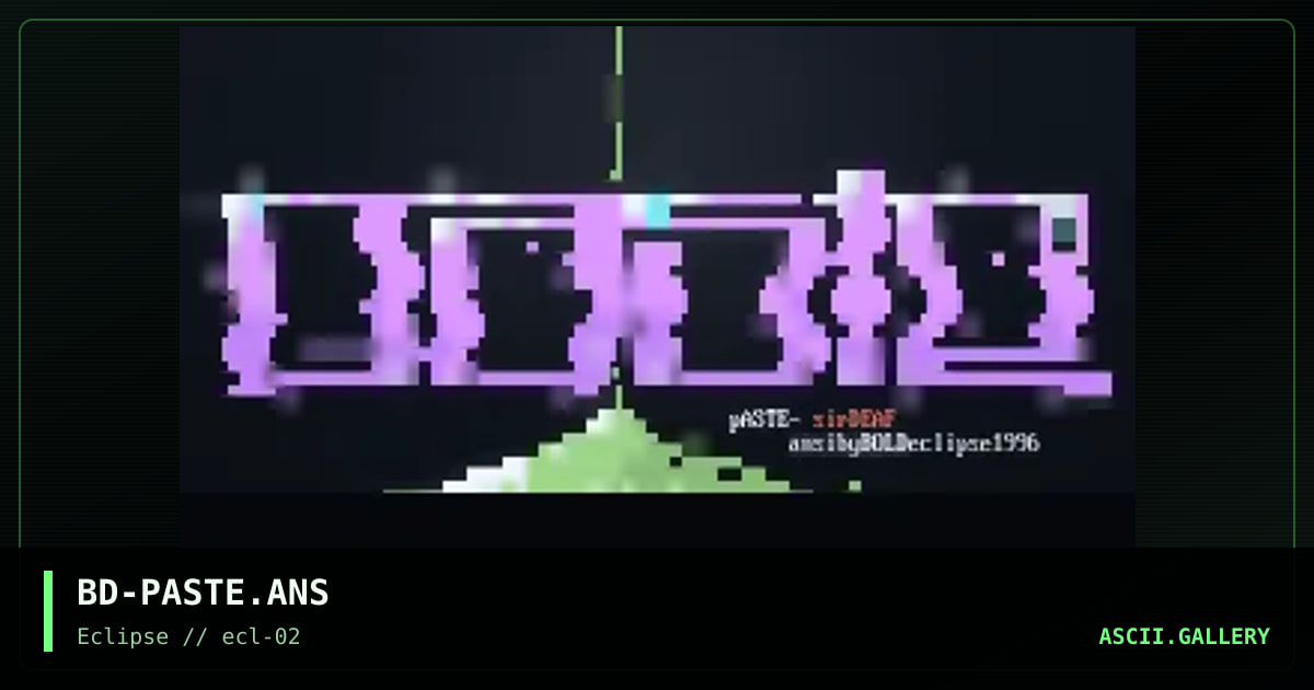 pastey, by bold, 1996