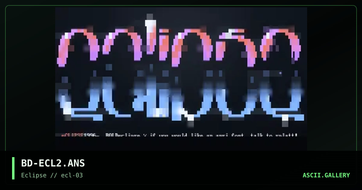 eclipse promo, by bold, 1996