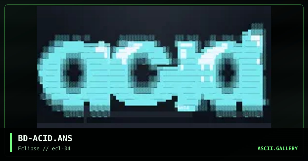 ACiD FeWL, by bold, 1996
