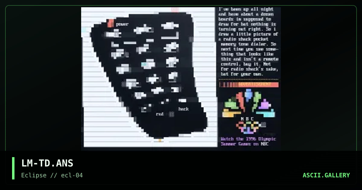 PULSE DIALER, by lagomorph, 1996