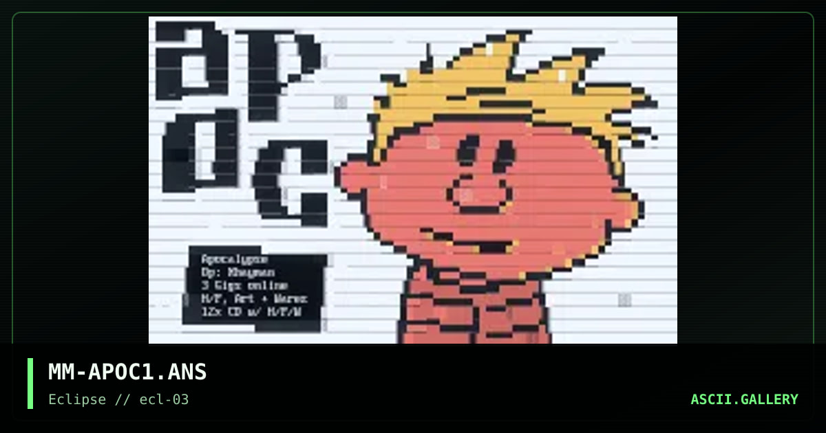Apocalypse, by mighty mouse, 1996