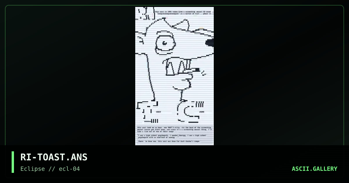toast crumb or something., by rai, 1996