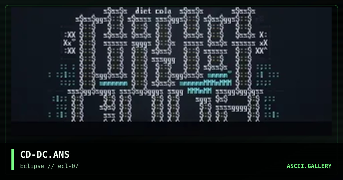 dIET cOLA, by cytral skunk, 1996
