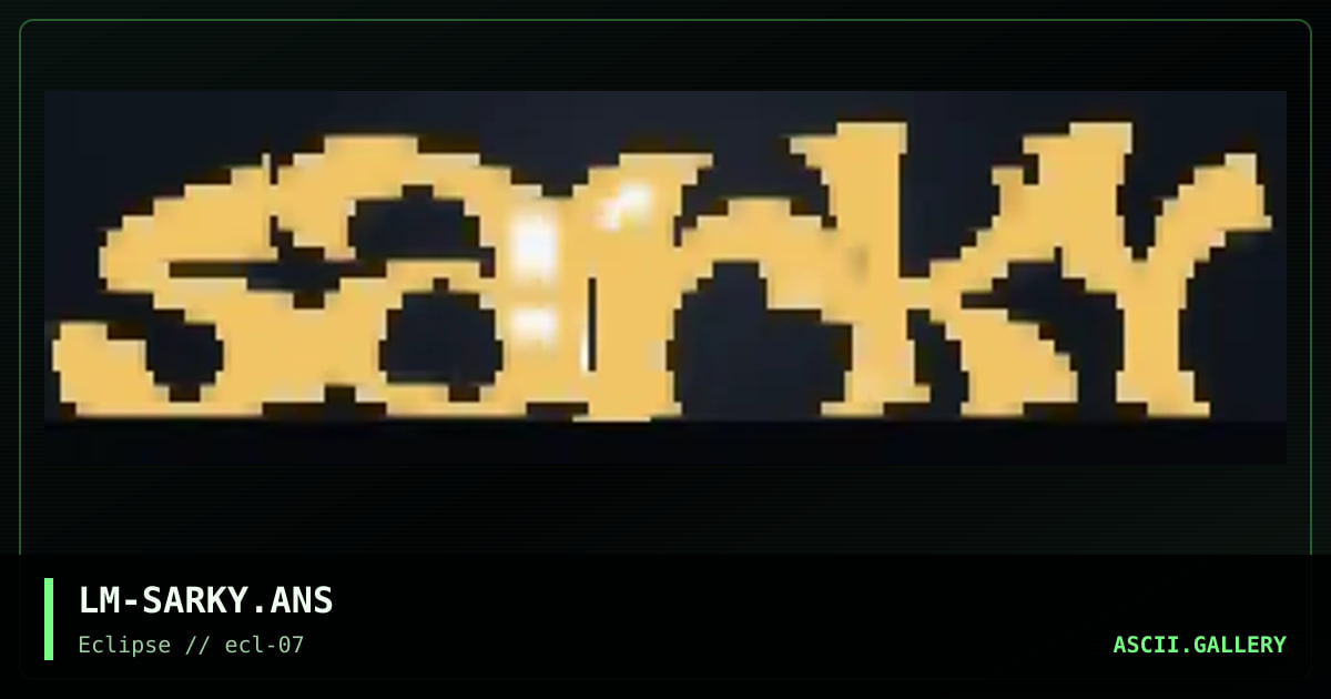 sarkazm logo .. ?? :), by lagomorph, 1996