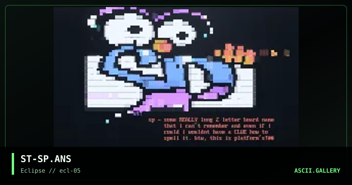 Spaghfhetyie Parsdonmeenf, by splatt, 1996