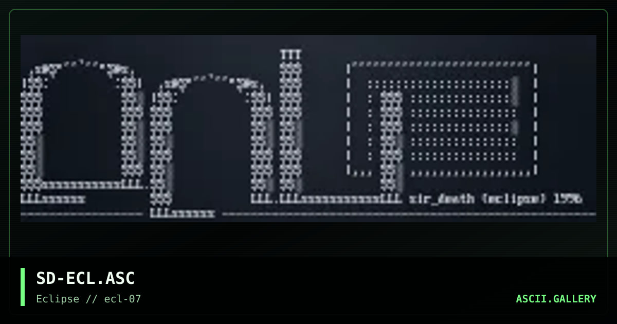 ecl_ascii, by sirdeath, 1996
