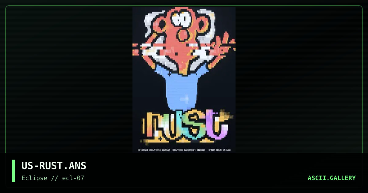 rUST, by cheeze, pariah, 1996