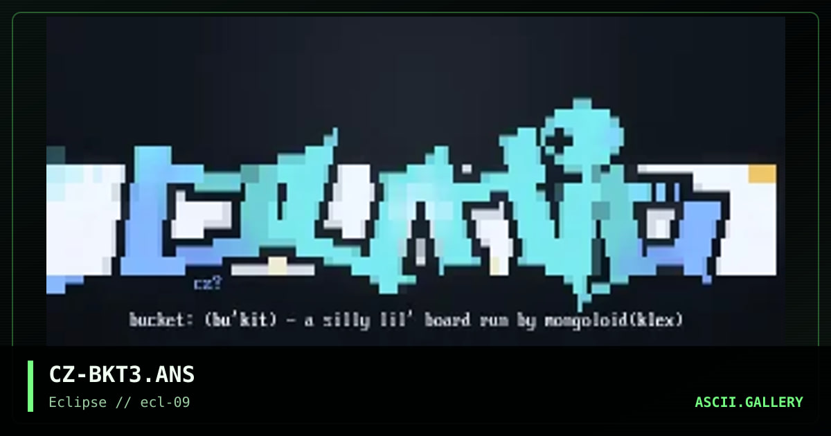 CZ-BKT3.ANS, by cheeze, 1996