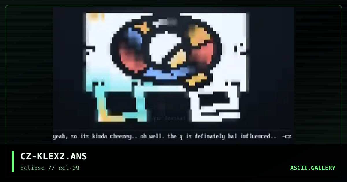 CZ-KLEX2.ANS, by cheeze, 1996