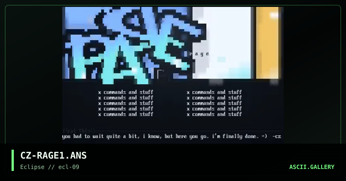 CZ-RAGE1.ANS, by cheeze, 1996