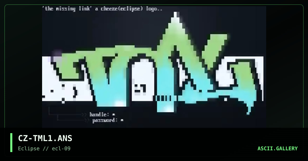 CZ-TML1.ANS, by cheeze, 1996