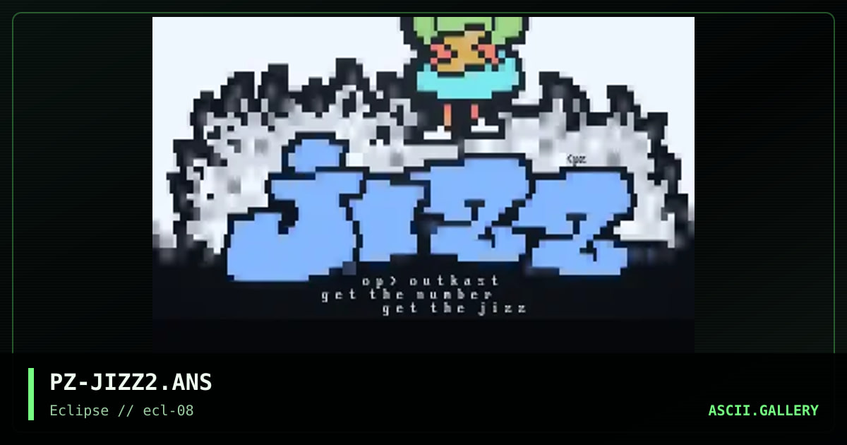 JIZZ, by pzyko, 1996
