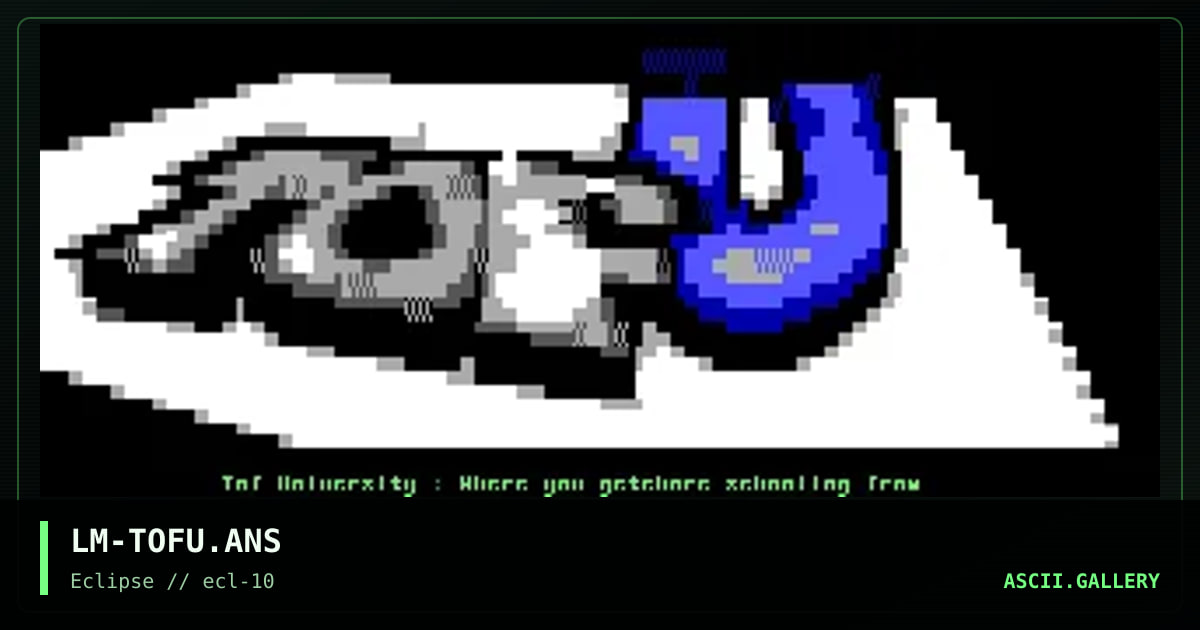 tof U, by lagomorph, 1996