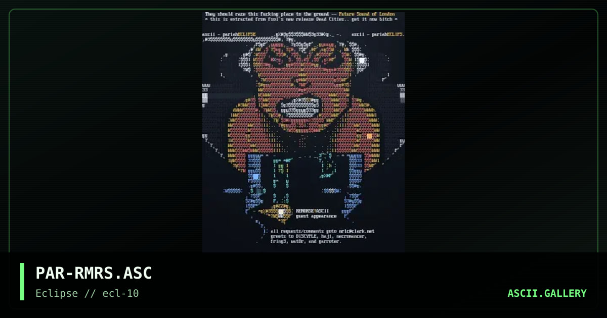 remorse ascii, by pariah, 1996