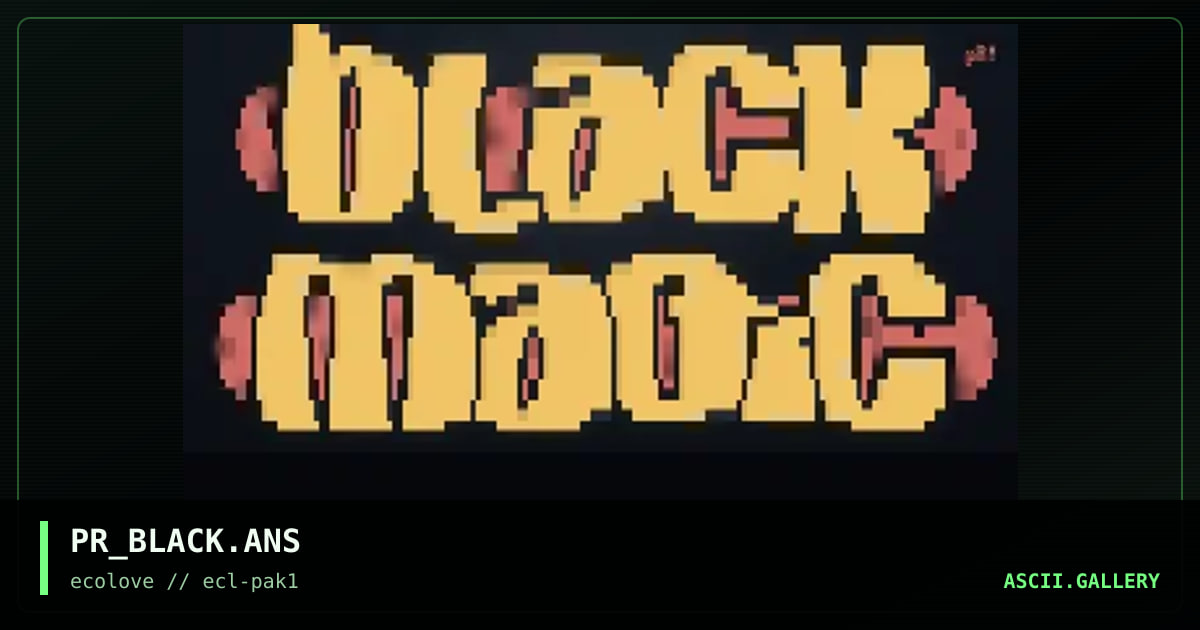black magic, by president, 1997