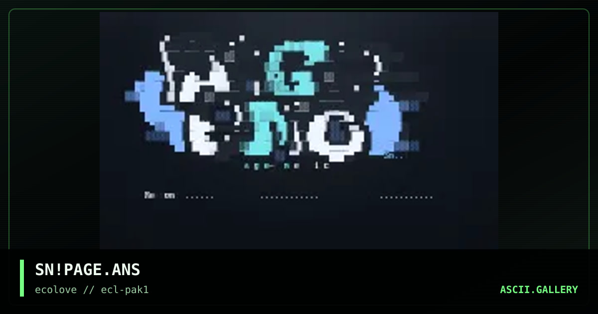 Page ansi for Emetic!, by snowball, 1997