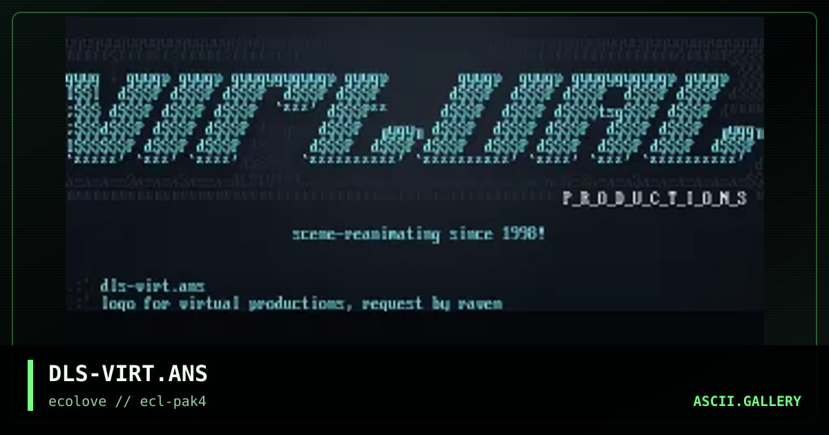 virtual productions?, by delusion, 1998