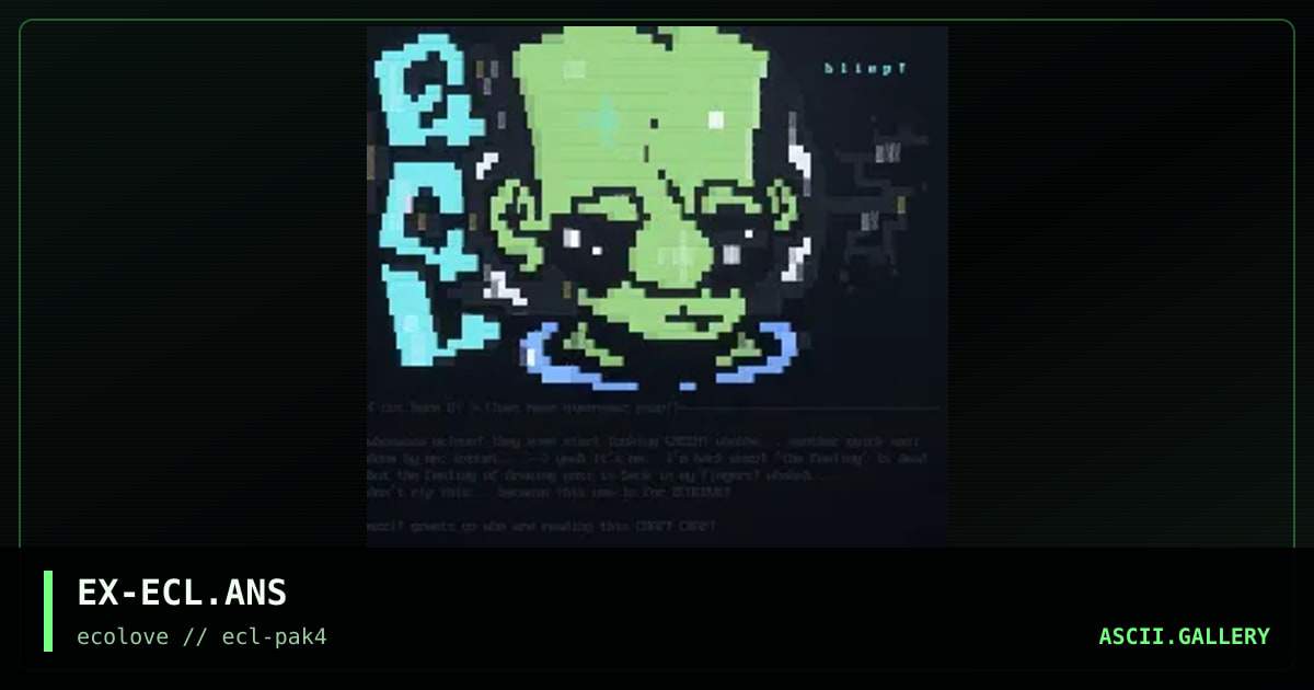 ecl ansi!, by exocet, 1998