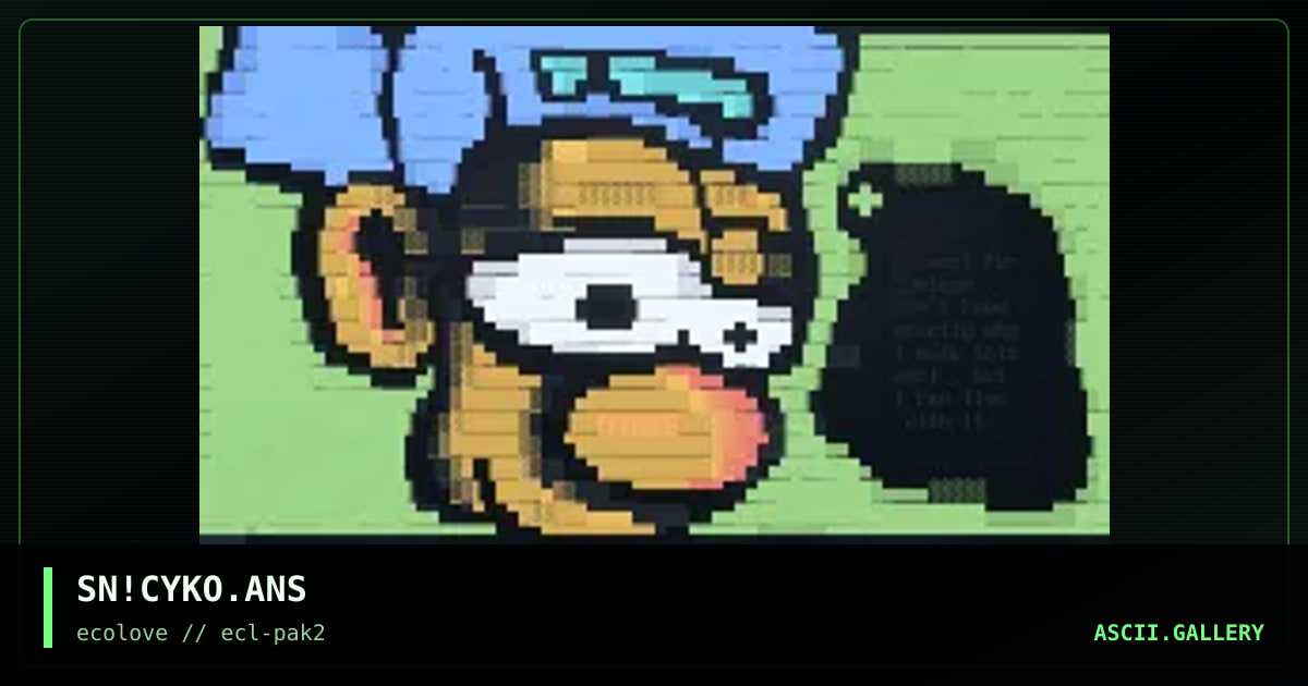 Ansi for Cyko, by snowball, 1997