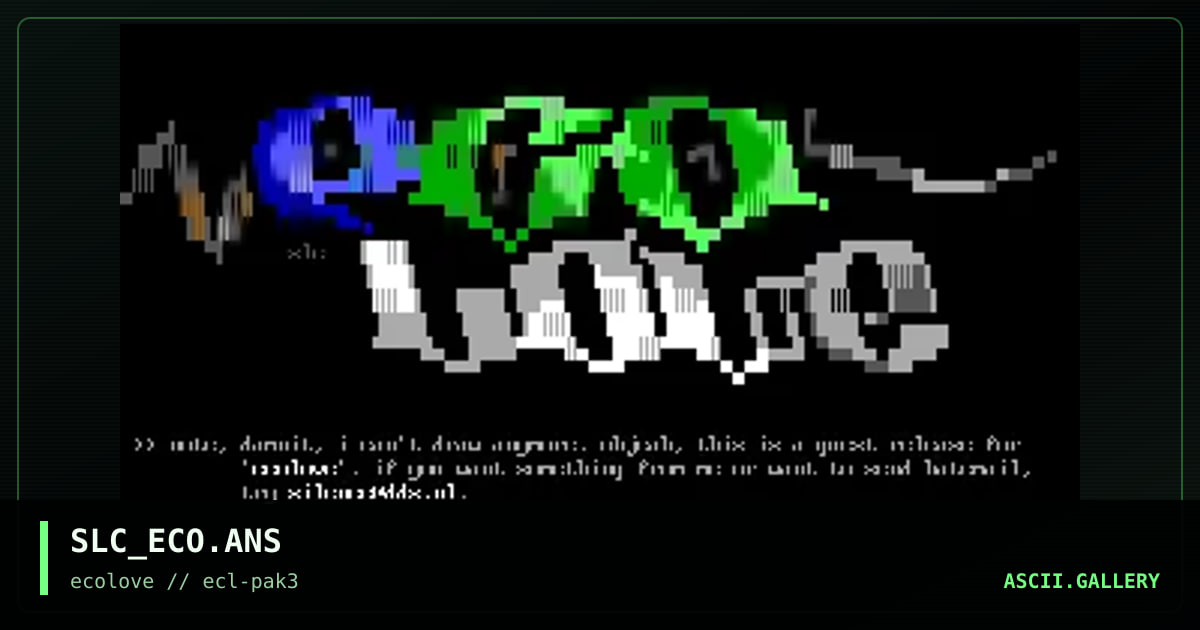 SLC_ECO.ANS, by silence, 1998