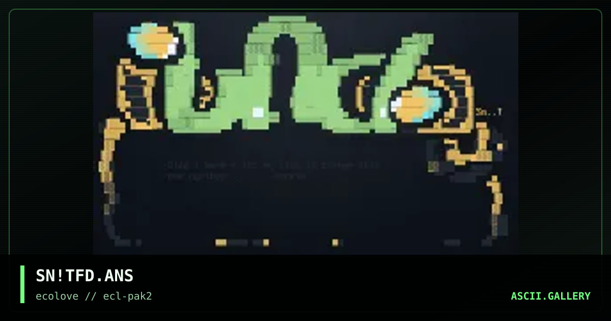 Main menu for Tfd, by snowball, 1997