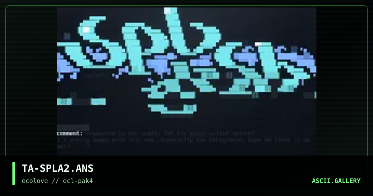 splash!, by the avenger, 1998