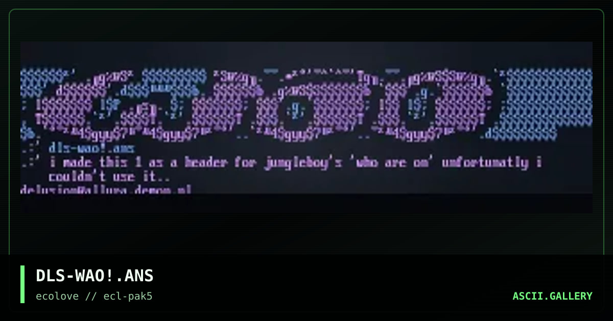 wao-header, by delusion, 1998
