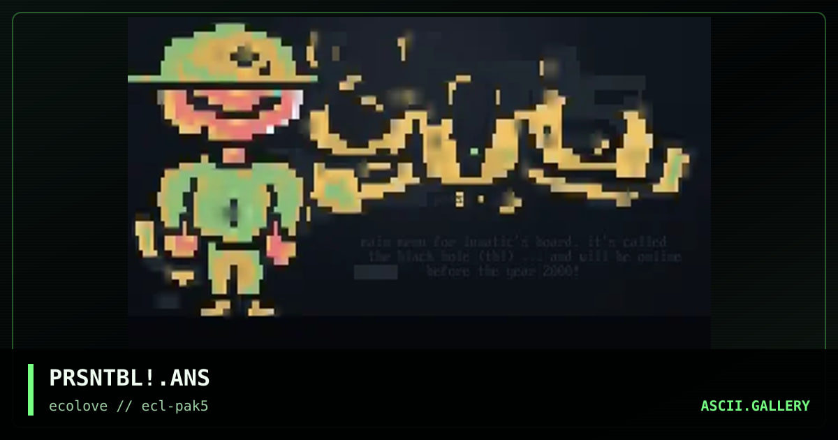 the black hole main, by snowball, president, 1998