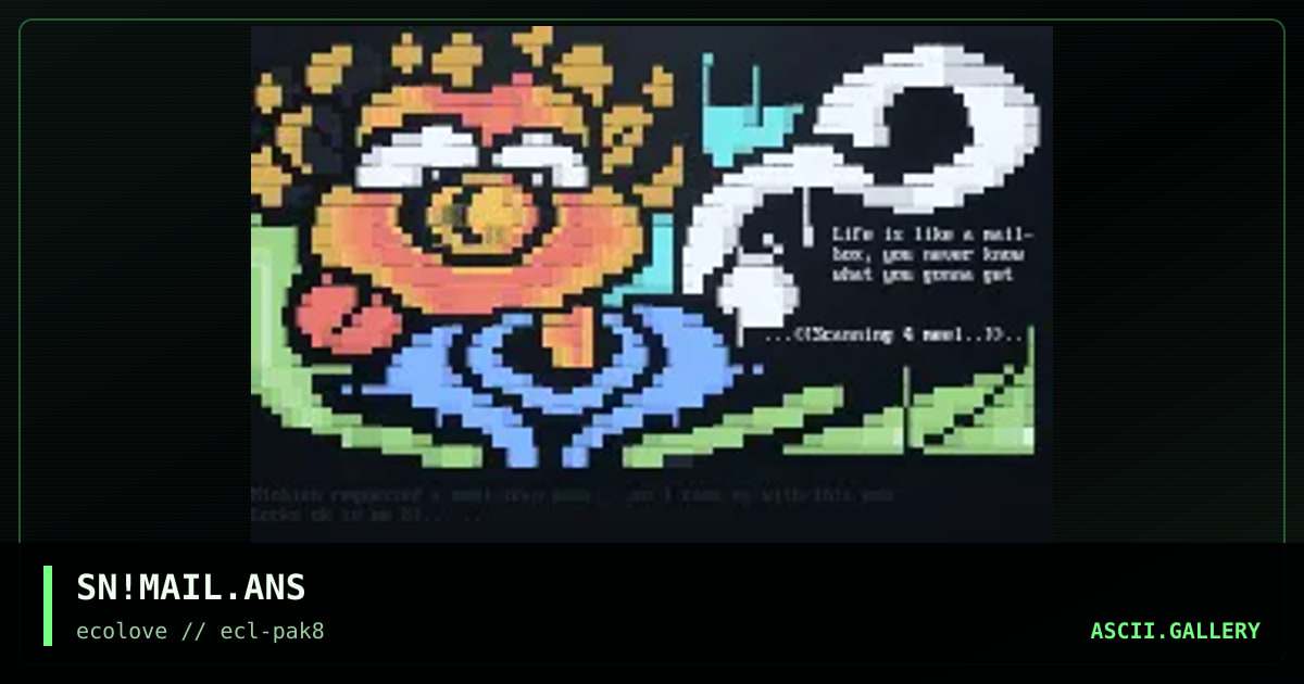 Life is like a mailbox, by snowball, 1998