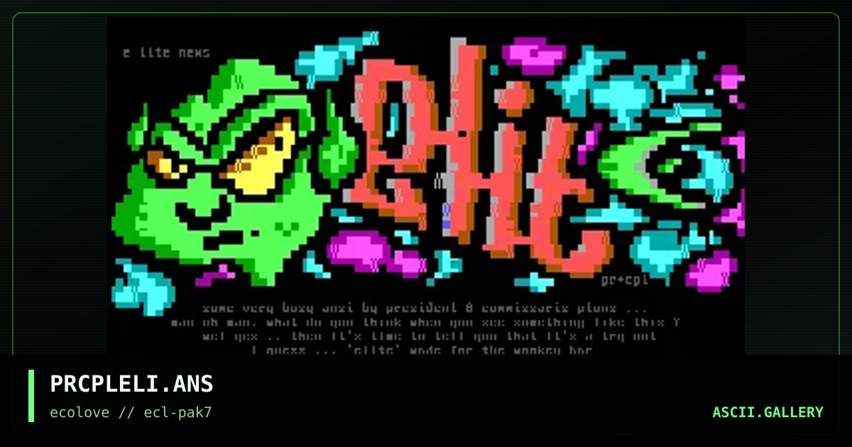 elite thingie, by commissaris plons, president, 1998