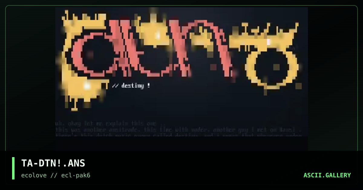 destiny, by the avenger, 1998