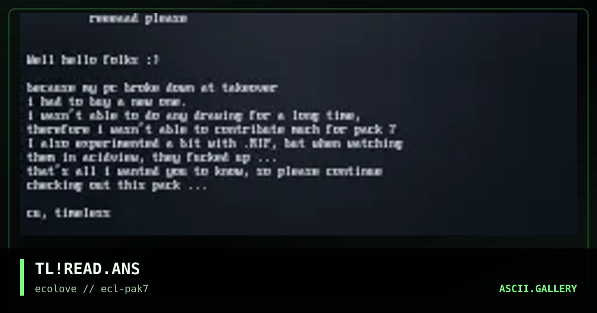 reead this, by timeless, 1998