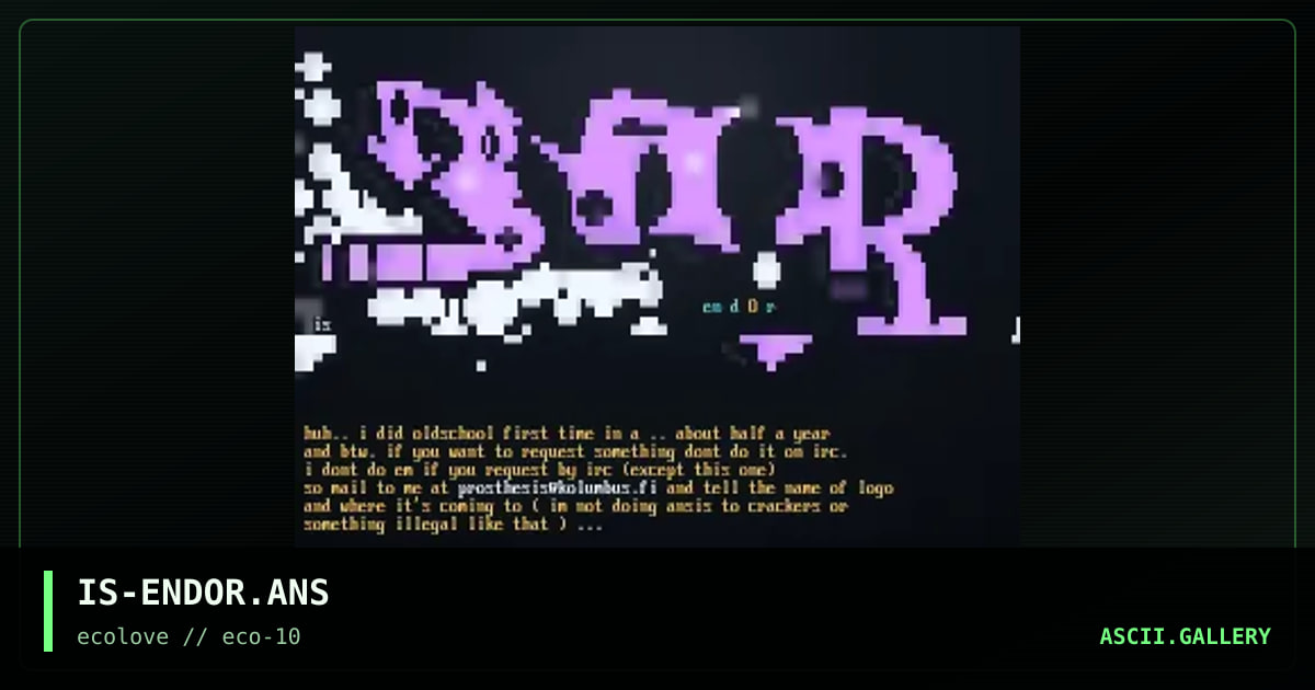 IS-ENDOR.ANS, by prosthesis, 1998