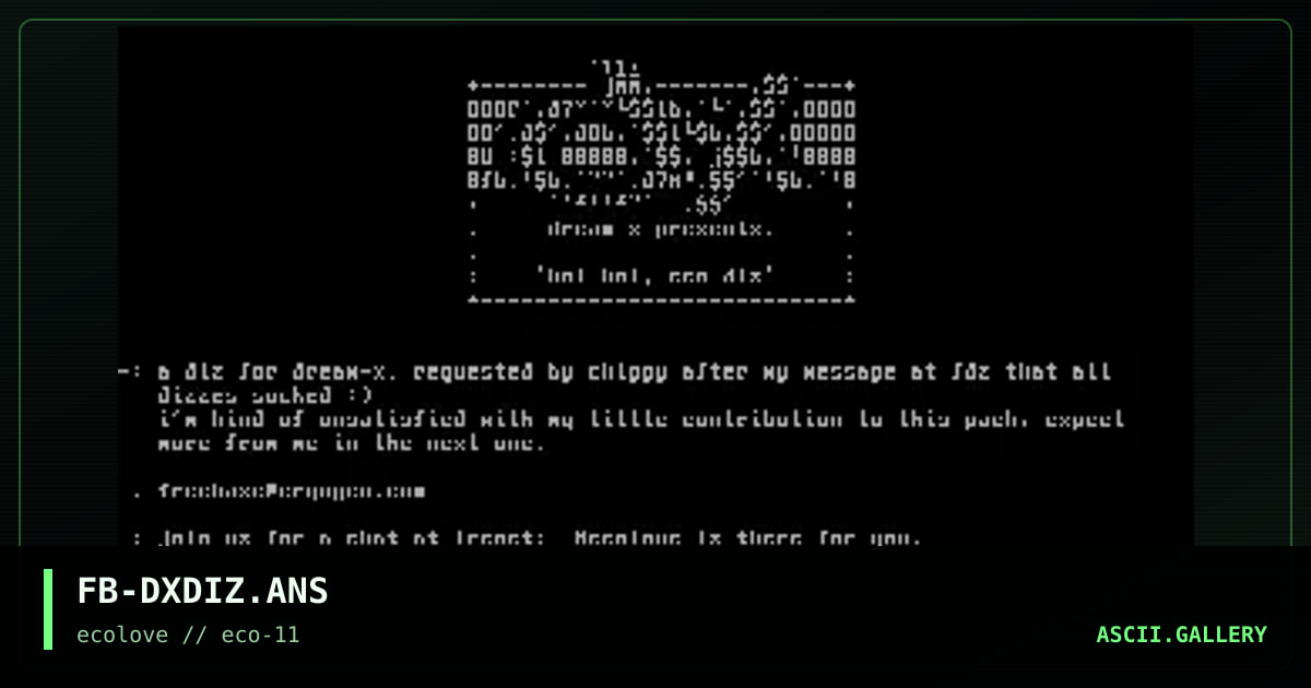 dream-x diz, by freebase, 1998