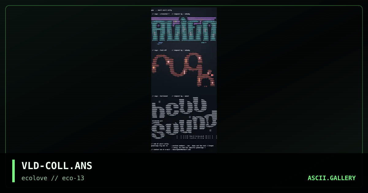 ascii colly, by velodrome, 1999