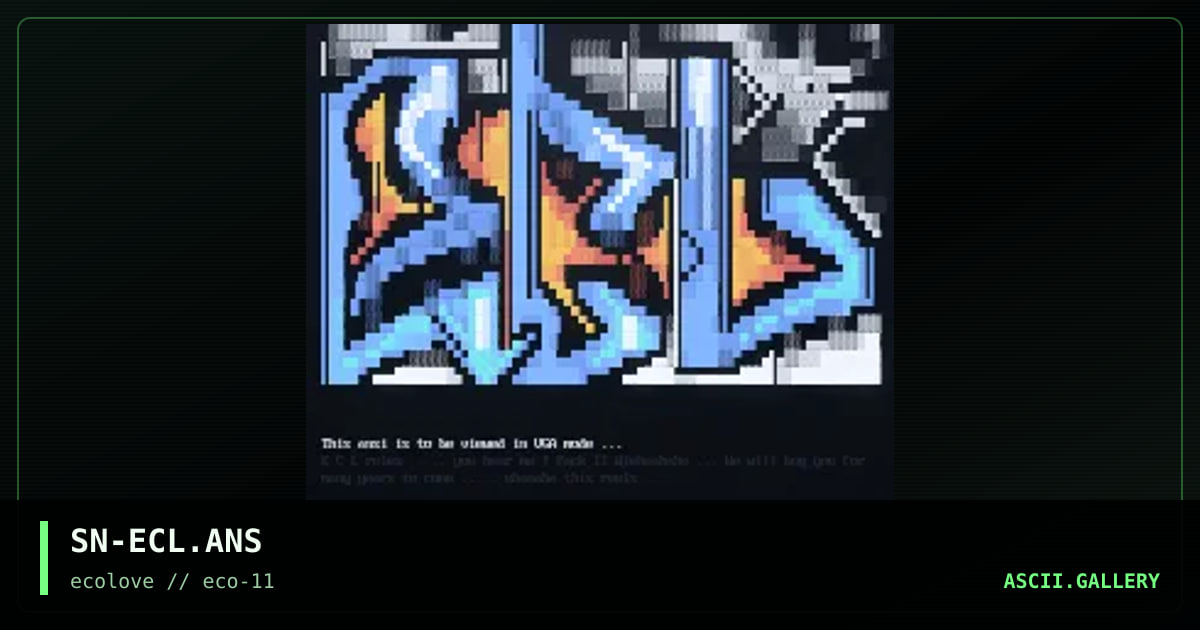 E C L kicks your ass, by snowball, 1998
