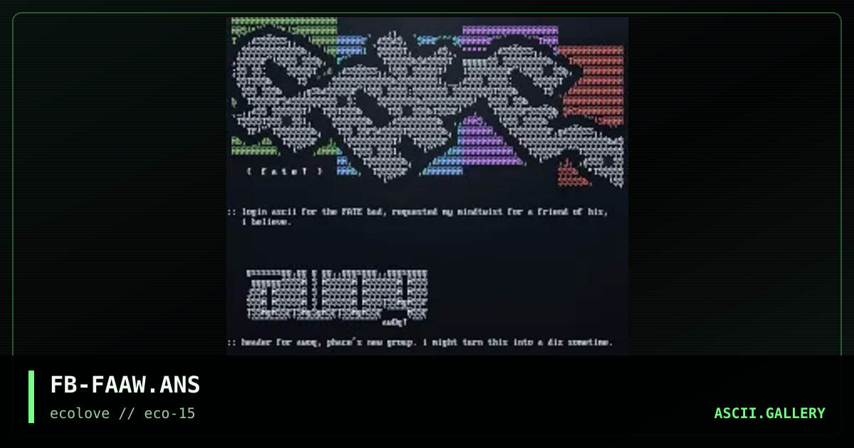 fate/awoq, by freebase, 1999