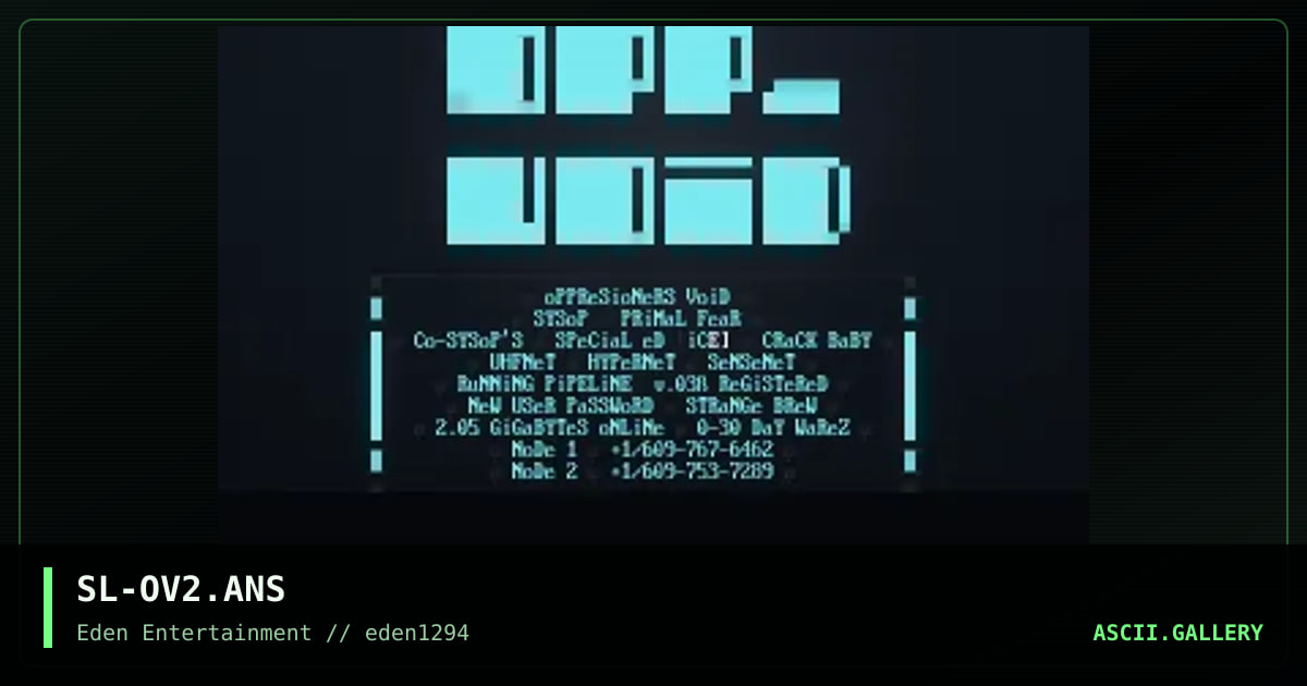 [FONT] Oppressioner's Void, by shadowlaw, 1994