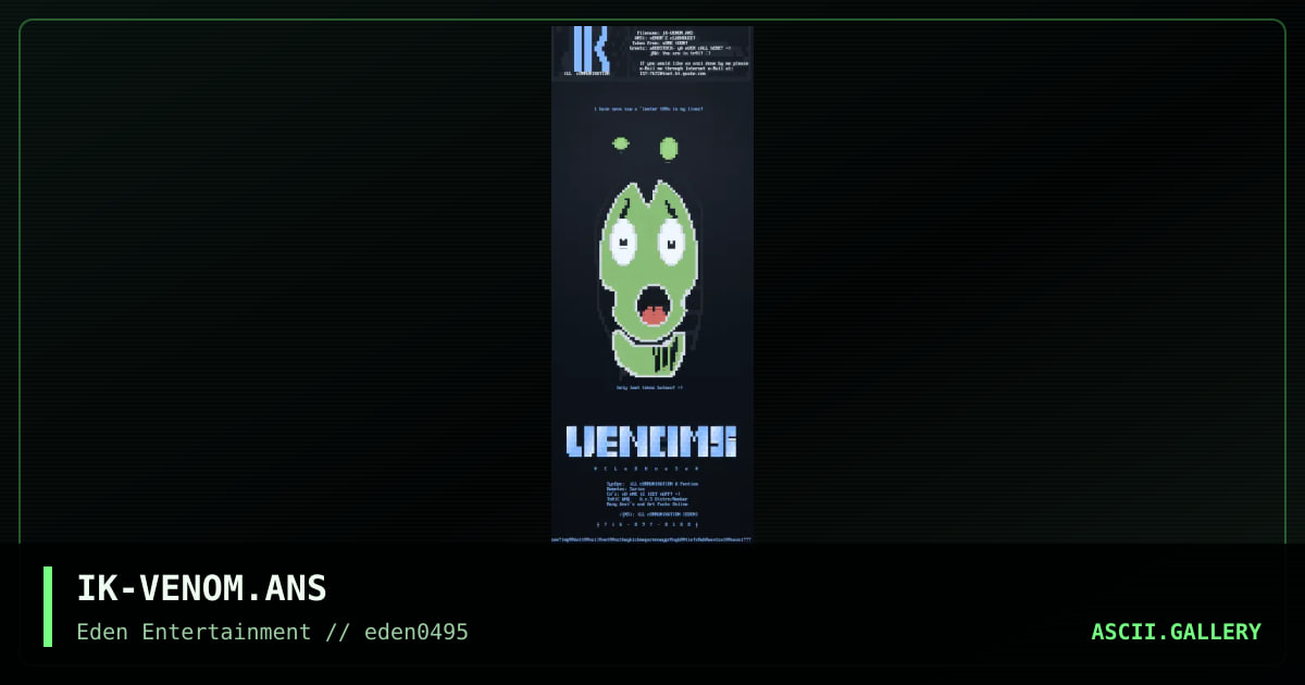 vENOM'Z cLUBHOUZ, by ill communikation, 1995