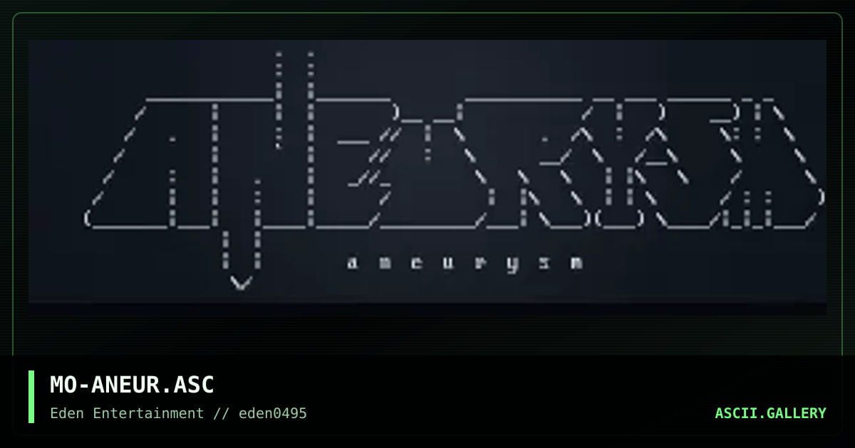 Aneurysm, by mojo, 1995
