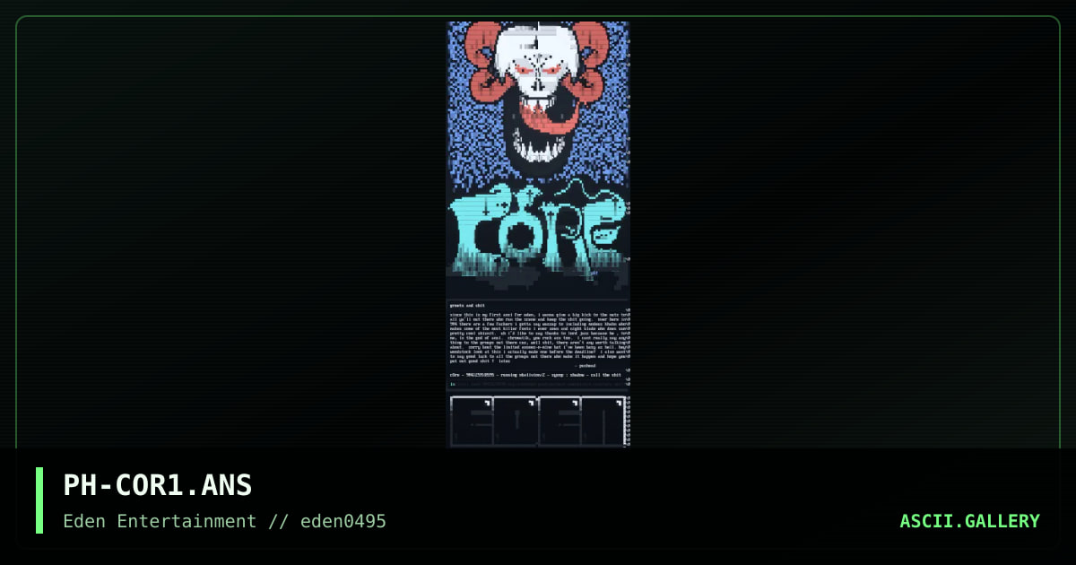 cOre, by pushead, 1995