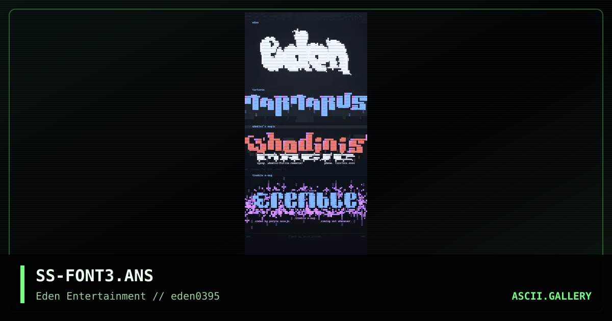 combo fonts, by saint sinner, 1995