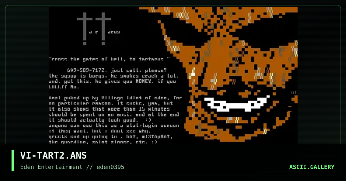 Tartarus, by village idiot, 1995
