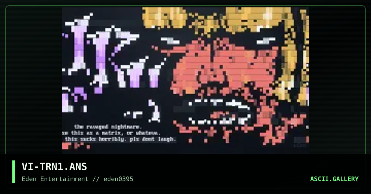 The Ravaged Nightmare, by village idiot, 1995