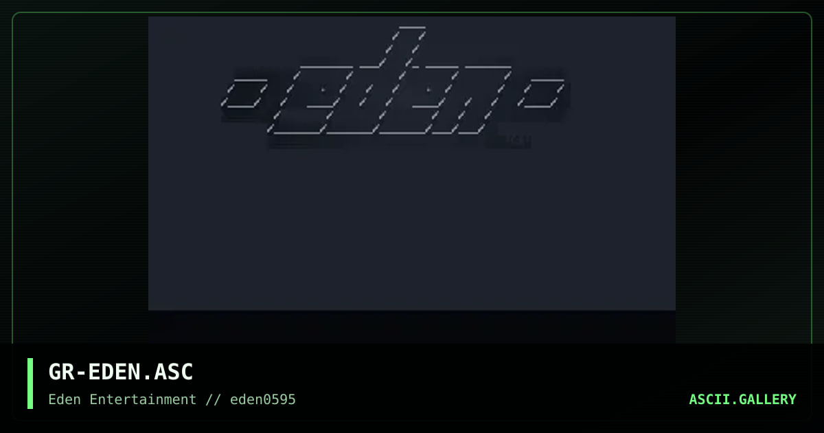 Eden Logo, by grim, 1995