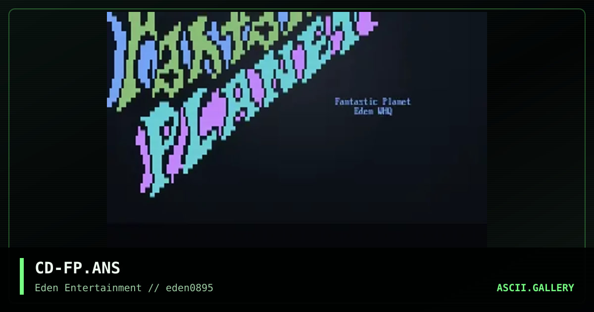Fantastic Planet, by caduceus, 1995